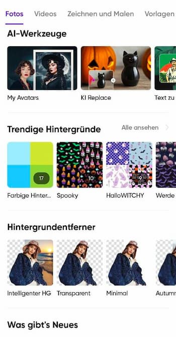 Picsart UI